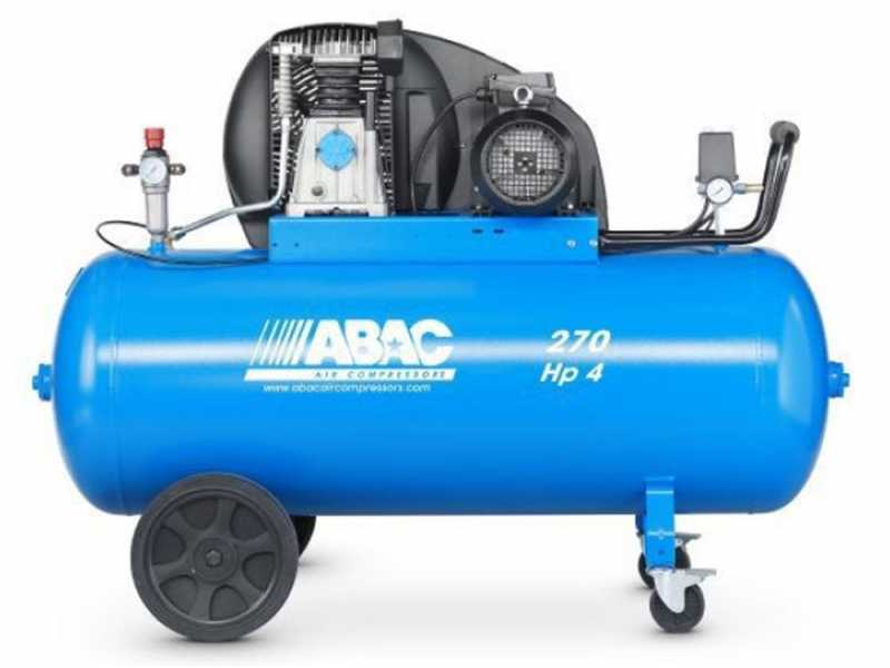 Professioneller dreiphasiger Kompressor  mit Riemenantrieb ABAC Mod. A39B 270 CT4 PRO Serie  - 270 L