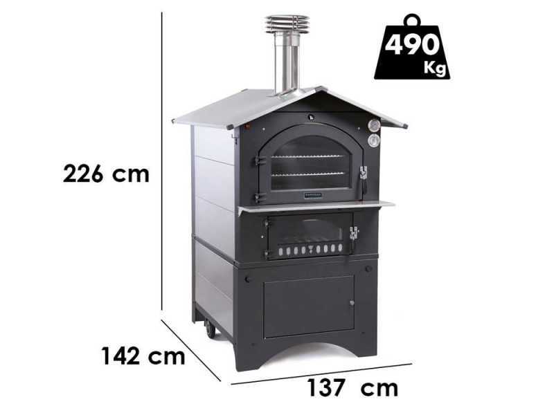 Fontana Gusto - Holzbackofen f&uuml;r den Au&szlig;enbereich 100X65 cm