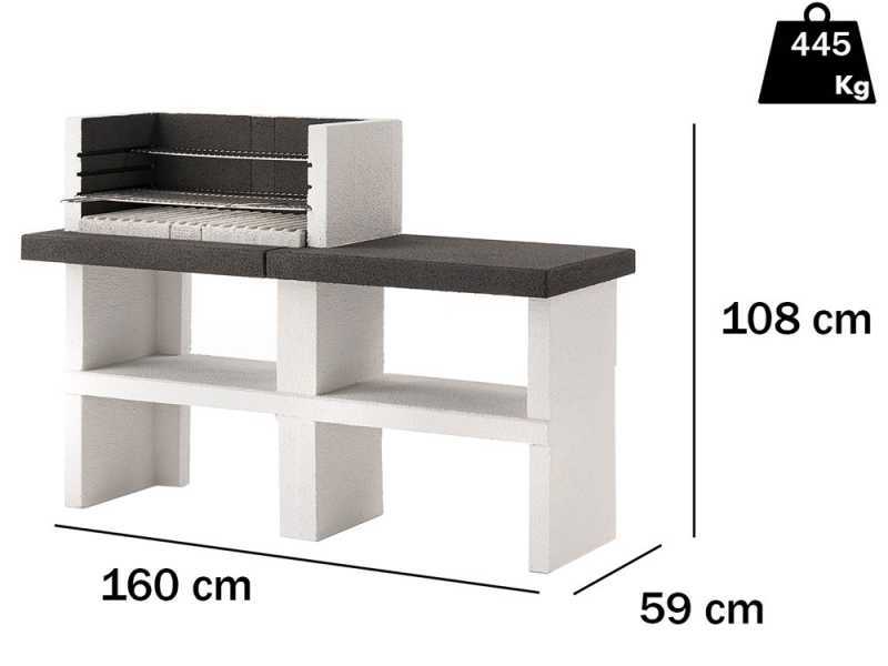 Palazzetti Menton - Grillkamin f&uuml;r Holz und Holzkohle