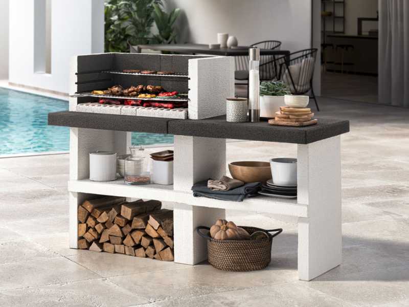 Palazzetti Menton - Grillkamin f&uuml;r Holz und Holzkohle