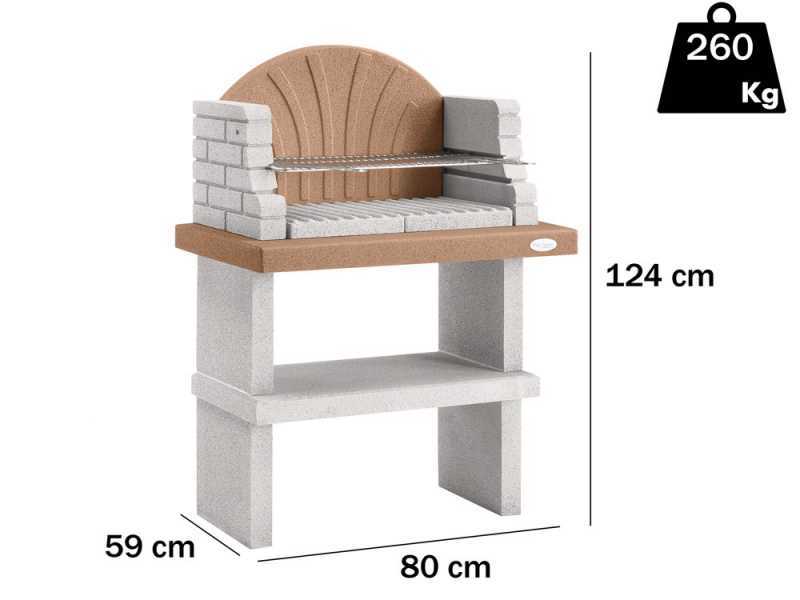 Palazzetti Siviglia - Grillkamin aus Beton - f&uuml;r Holz und Holzkohle