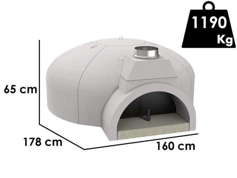 Edilmark FP 140N - Pizzaofen - Feuerrost 80mm - Backkapazit&auml;t 10 pizzen