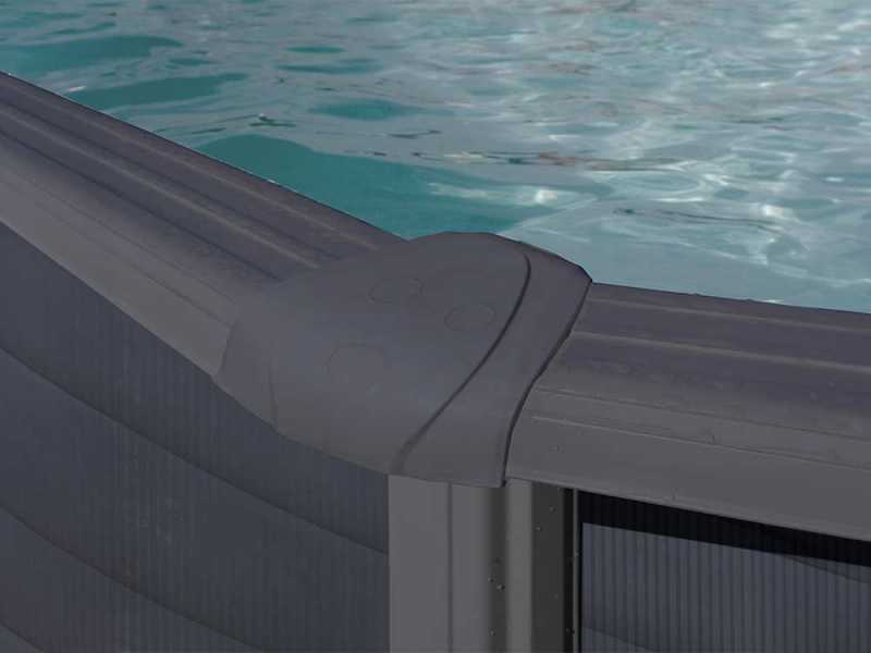 Gre Granada Ovale 730x375x132cm - Ovalbecken mit Stahlwand
