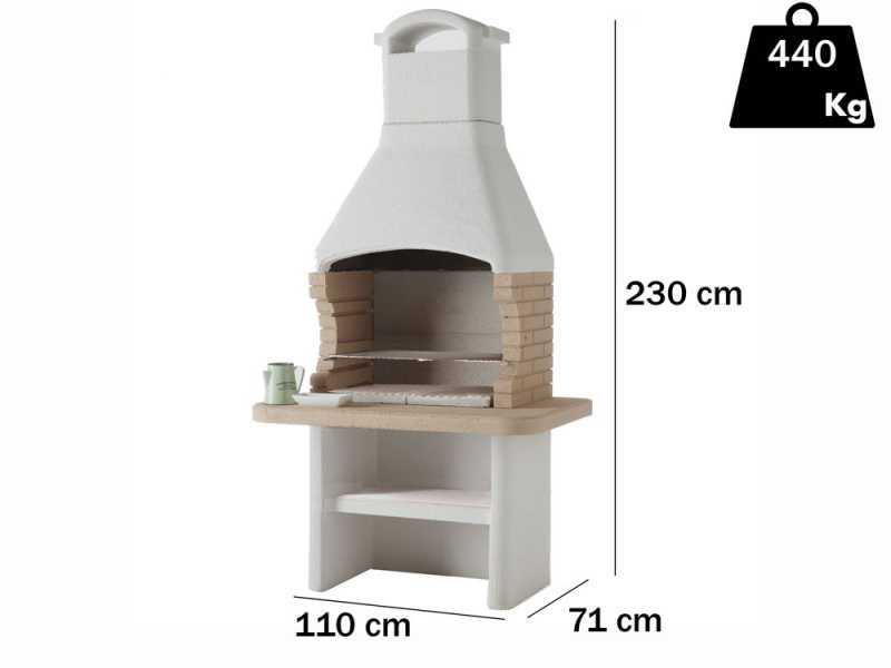 Palazzetti Tenerife 2 - Grillkamin f&uuml;r Holz und Holzkohle