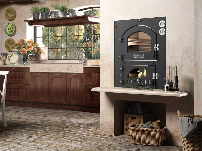 Einbau-Holzbackofen Fontana INC80X45QV
