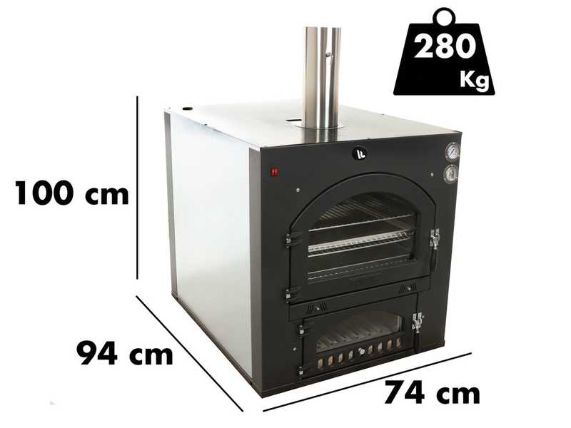 Einbau-Holzbackofen Fontana INC80X45QV