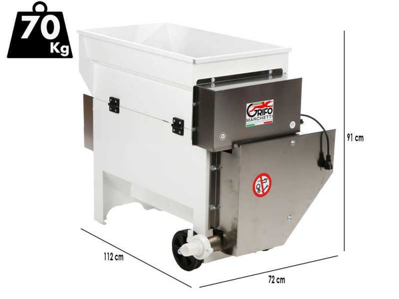 Grifo DVEP20R - Elektrische Abbeermaschine  mit Pumpe und Walzen