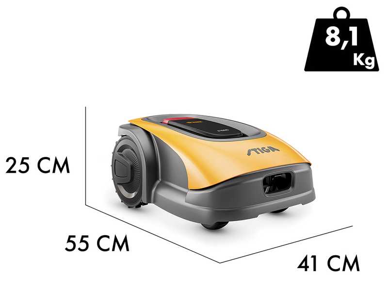 Stiga A 1000 - M&auml;hroboter - Mit 2,5 Ah E-Power Akku