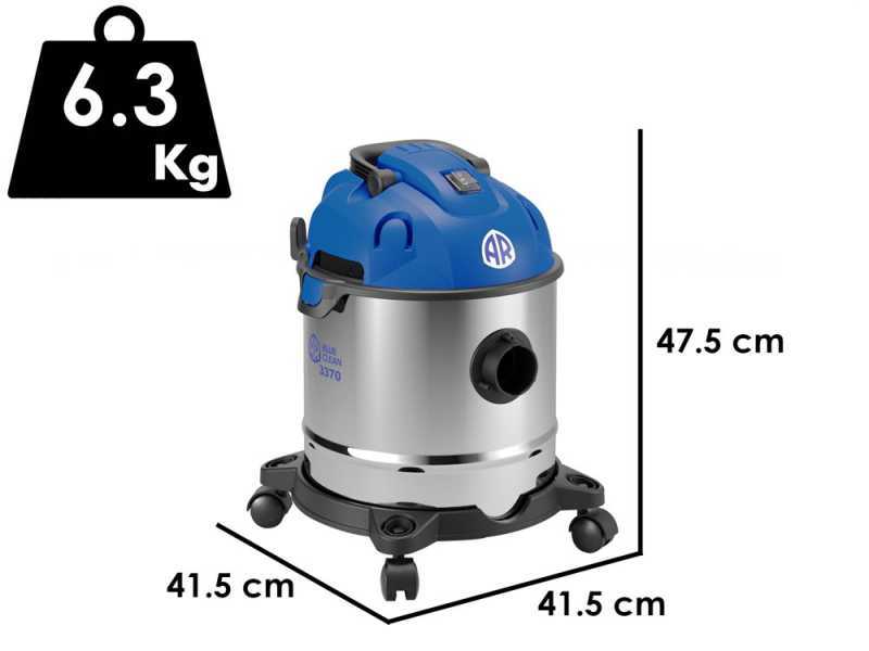 Annovi &amp; Reverberi AR3370 - Staubsauger - Beh&auml;lter aus Edelstahl 20 l - 1400W