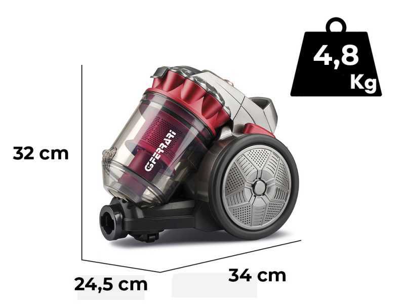 G3 Ferrari Eco Design - Zyklon-Staubsauger - beutellos - 700W