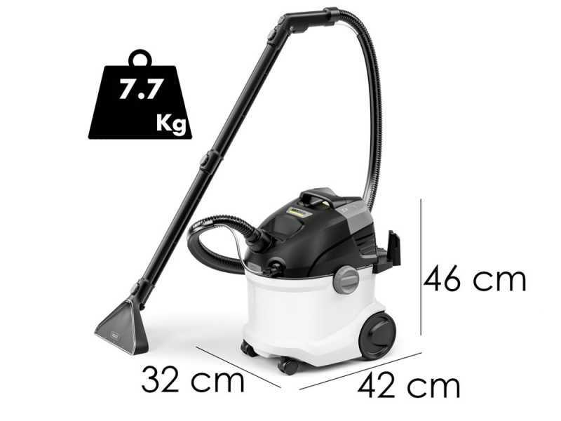 K&auml;rcher SE 5 - Teppichbodenreiniger &ndash; Fl&uuml;ssigkeitssauger mit Schmutzwasser- und Frischwassertank 4 lt - 1000 W