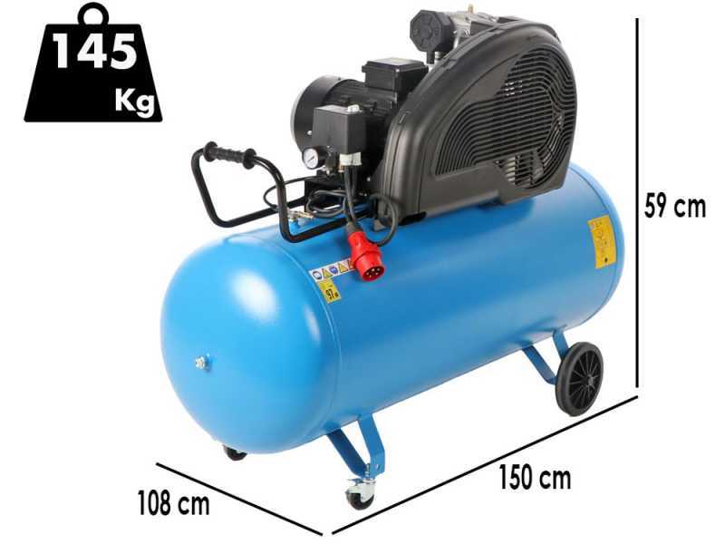 Abac EXP A49B 270 CT5,5 - 400V Luftkompressor mit Riemenantrieb - 270 lt Druckluft