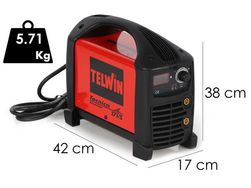 Telwin Tecnica 171/S - Inverter-Schwei&szlig;ger&auml;t (MMA, WIG) + Koffer, Gleichstrom (DC)