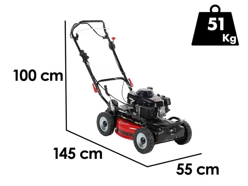 Marina Systems GRINDER 4x4 SH PRO - Rasenm&auml;her mit Rasenantrieb  - Honda GXV 160 Motor