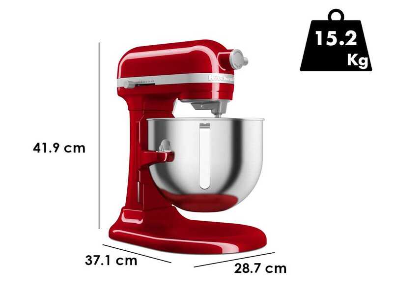 KitchenAid Heavy Duty 5KSM70JPX-EER Rot &ndash; K&uuml;chenmaschine mit Sch&uuml;sselheber