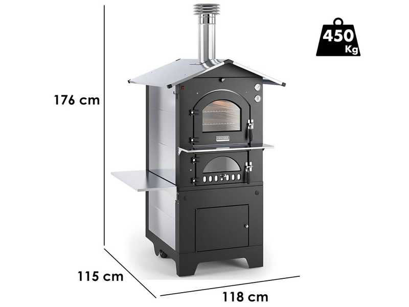 Fontana Gusto - Holzbackofen f&uuml;r den Au&szlig;enbereich 80X65 cm