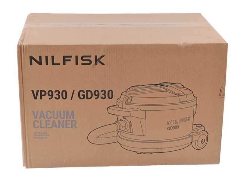 Nilfisk VP 930 Eco Pro Hepa Blu HF EU - Profi Staubsauger - Beh&auml;lter aus Edelstahl 15 l - 760W