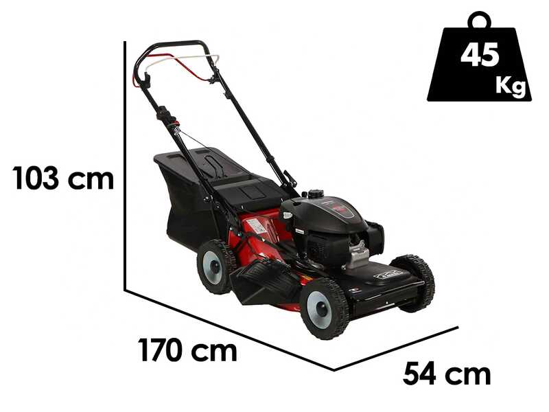 Marina Systems 4 MAXI 52 SH - Rasenm&auml;her mit Radantrieb- 4 in 1 - Honda-Motor GCVx 200