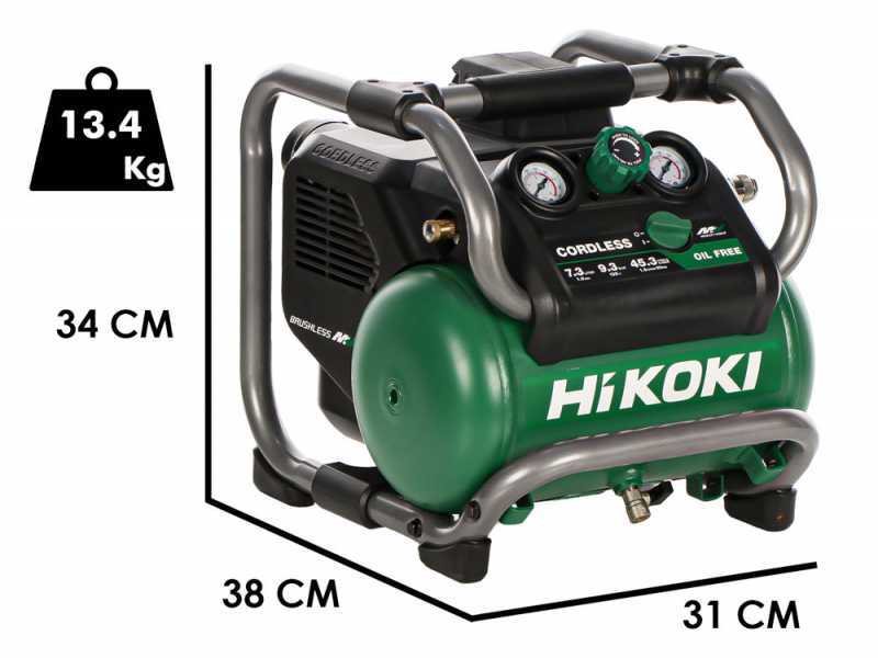 HIKOKI EC36DAW4Z - Tragbarer Akku-Kompressor - 36V 4Ah