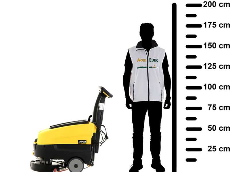 Lavor L1.5 36E - Elektrische Bodenreinigungsmaschine - 3 in 1: Scheuern, Abziehen, Aufsaugen