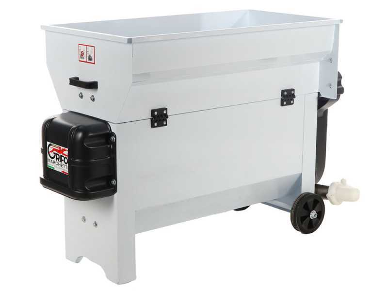 GRIFO DVEP30 - Elektrische Abbeermaschine mit Wanne - mit Schutzvorrichtungen