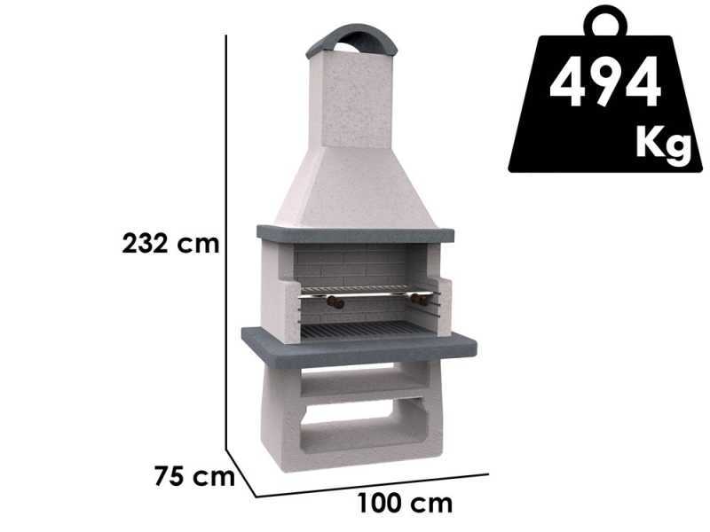Edilmark GF65 - Gemauerter Holzkohlegrill