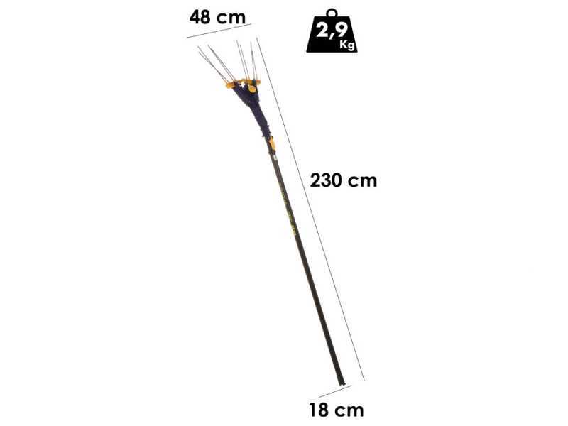 Lisam Avatar - Elektro-Olivenr&uuml;ttler -Teleskopschaft - Akku 12 V 56 Ah