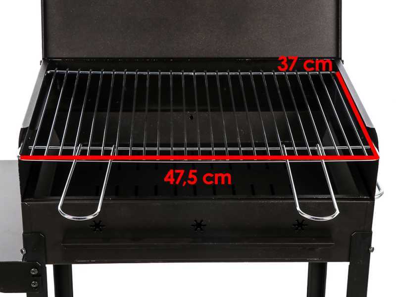Seven Italy Stella Small - Holzkohlegrill aus hochwertigem Eisen - 47,5x37cm