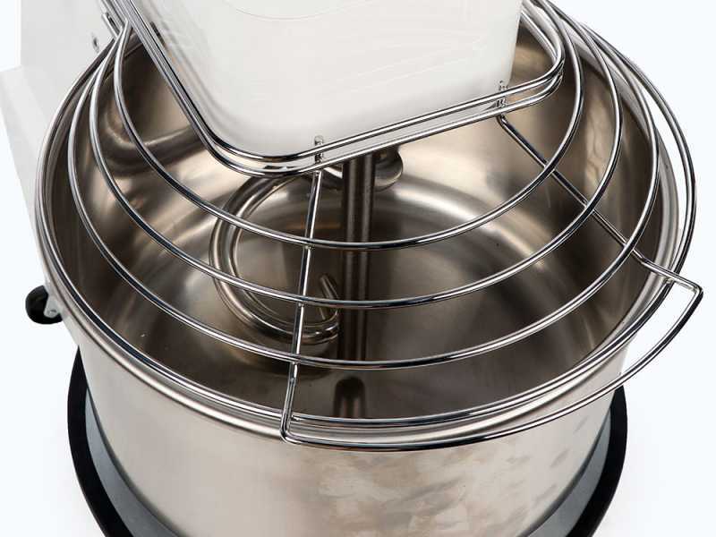 Mixer 2000 H2O Deluxe - Spiralkneter mit kippbarem Kopf - 16 kg - 400V - 2 Geschwindikeiten - hohe Hydration