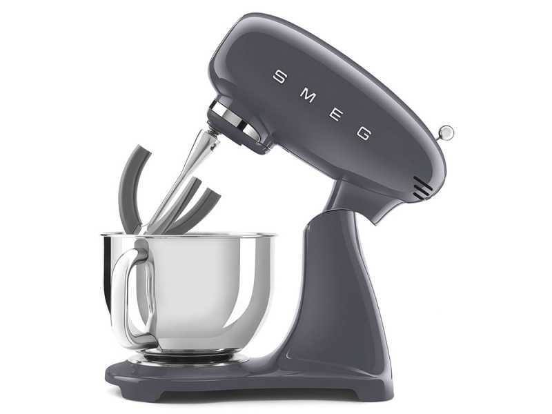 Smeg Full Color Schiefergrau - K&uuml;chenmaschine - Sch&uuml;ssel 4,8 Liter