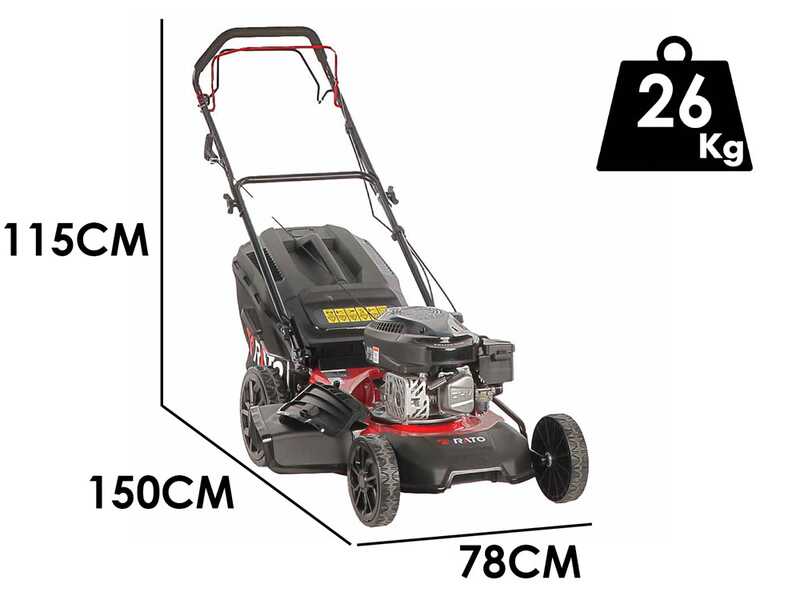 Rato Multipower RMS46Q-V145 - Rasenm&auml;her mit Radantrieb - Rato-Motor 144 ccm