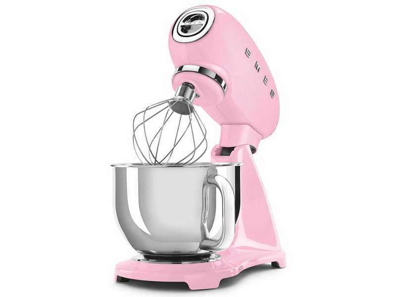 SMEG Full Color Pink - K&uuml;chenmaschine - Edelstahlsch&uuml;ssel 4,8 Liter
