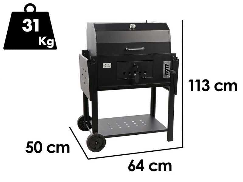 Seven Italy Teseo - Holzkohlegrill - 60x43cm