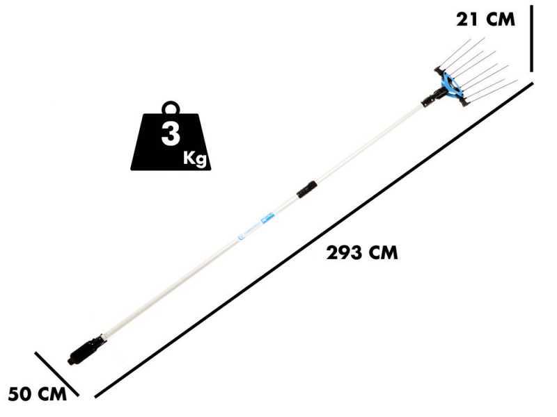 Campagnola Icarus V1 ECO Plug-in - Aluminiumstange 150-220 cm - Elektrischer Olivenr&uuml;ttler