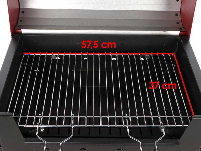 Seven Italy Eliseo Medium - Kohlegrill mit Grillrost - 57,5x37cm