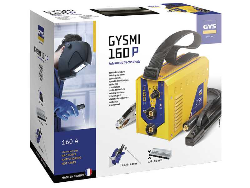 GYS GYSMI 160P - Inverter Schwei&szlig;ger&auml;t (MMA) - Gleichstrom (DC) - Koffer