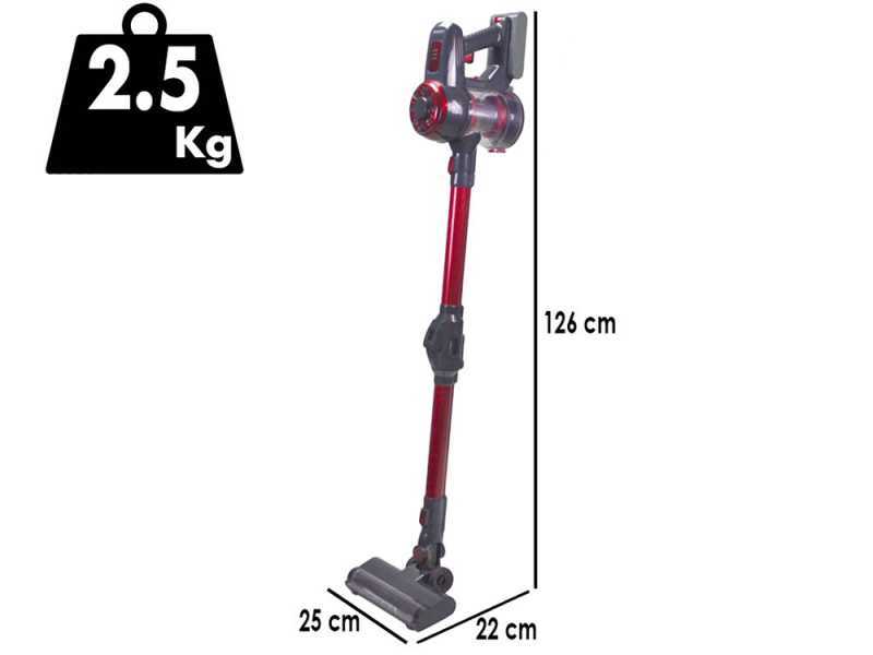Beper P202ASP100 - Wiederaufladbarer Besen - 2 in 1 - 22,2V 2Ah