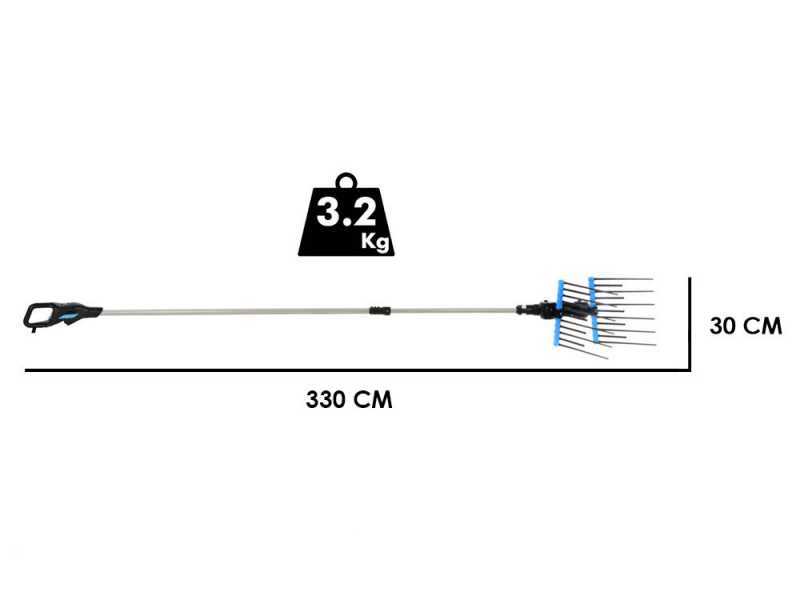Campagnola Alice STAR ECO Plug-in - Aluminiumstange 185-270 cm - Elektrischer Olivenr&uuml;ttler