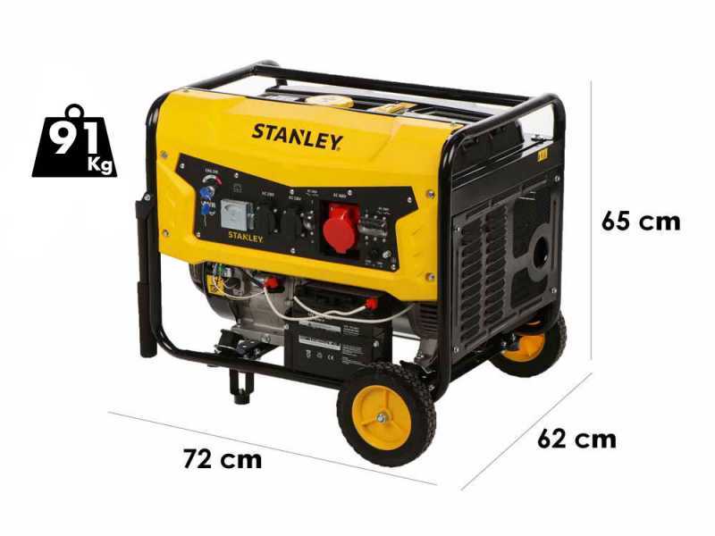 Stanley SG 7500B - Benzin Stromgenerator - AVR - 7.5 kW dreiphasig