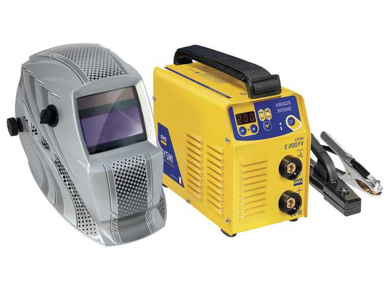 GYS Gysmi E200 FV - Inverter Schwei&szlig;ger&auml;t (MMA, WIG Lift) + Schwei&szlig;maske, Gleichstrom (DC)