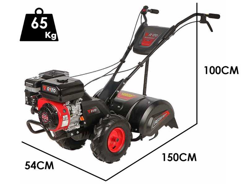 Rato Multipower RG3.6-55Q-D-H - Benzin-Einachsschlepper Eurosystems212 ccm - 7 PS