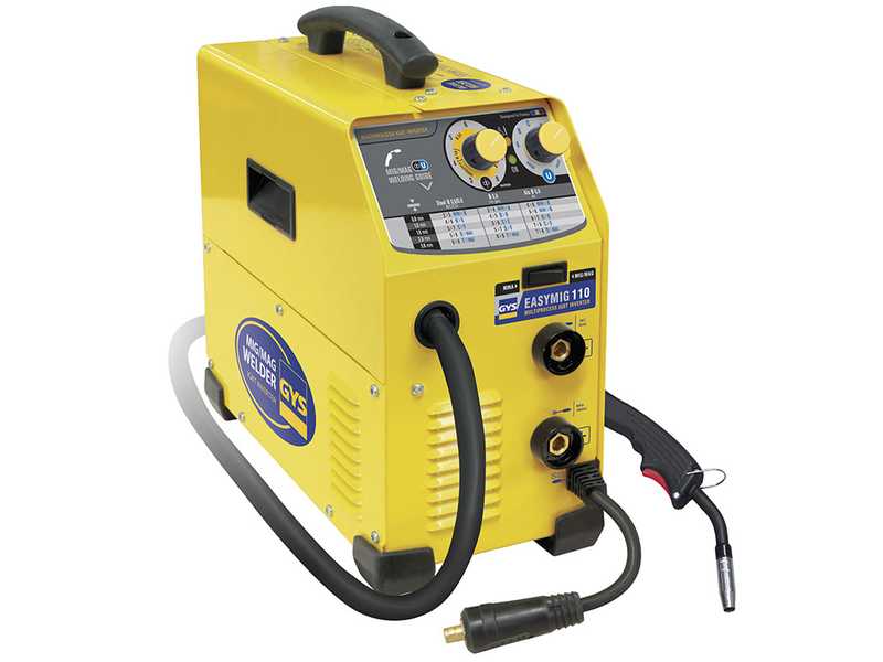 GYS Easymig 110 - Inverter Schwei&szlig;ger&auml;t (MIG/MAG: GAS, NO GAS und MMA) - Gleichstrom (DC)
