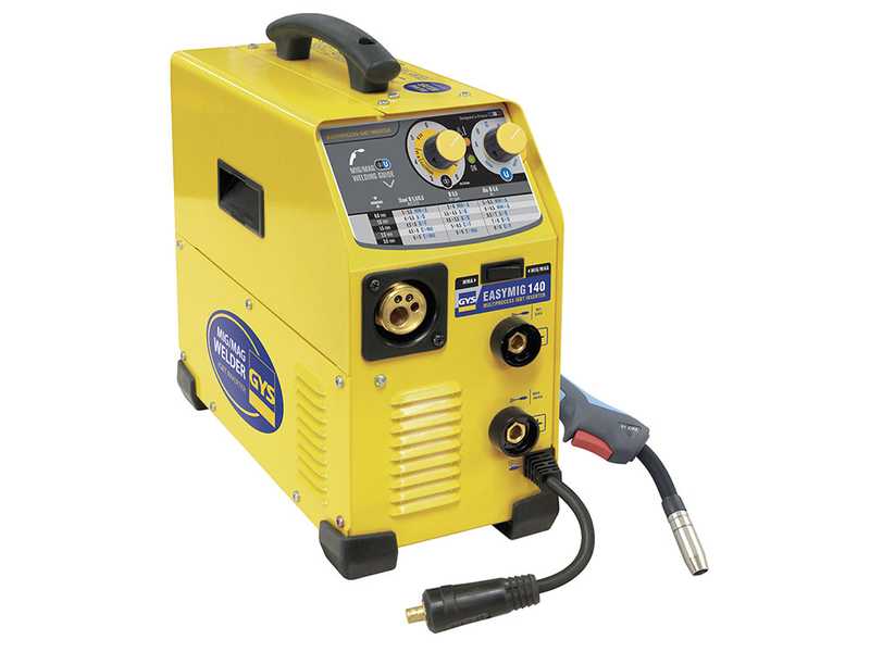 GYS Easymig 140 - Inverter Schwei&szlig;ger&auml;t (MIG/MAG: GAS, NO GAS und MMA) - Gleichstrom (DC)