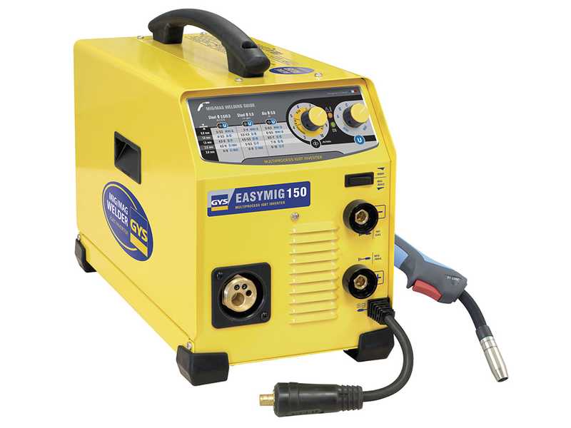 GYS Easymig 150 - Inverter Schwei&szlig;ger&auml;t (MIG/MAG: GAS, NO GAS und MMA) - Gleichstrom (DC)