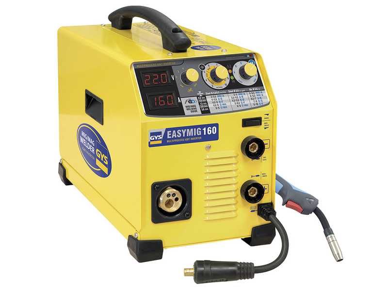 GYS Easymig 160 - Inverter Schwei&szlig;ger&auml;t (MIG/MAG: GAS, NO GAS und MMA) - Gleichstrom (DC)