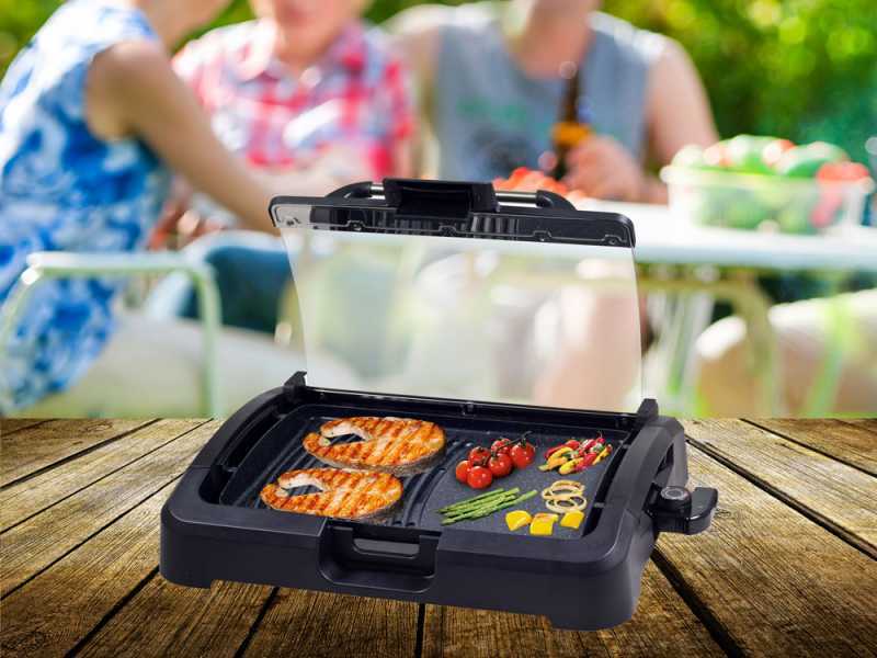 Beper 90871 - Elektrogrill mit Deckel - 2.2 Kw