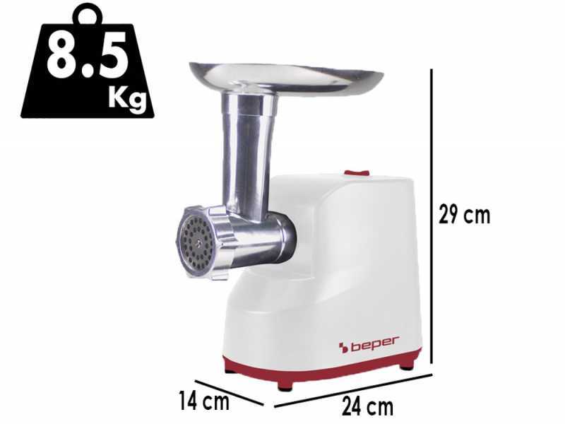Beper P102ROB200 - Elektrischer Multifunktions-Fleischwolf - Tomatenpresse