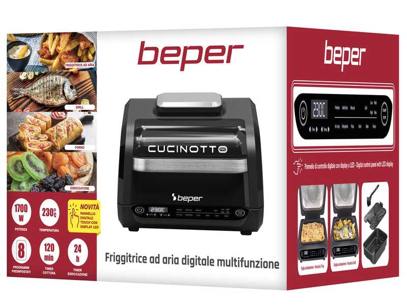 Beper P101FRI081 - Hei&szlig;luftfritteuse - Backofen - 1700 W