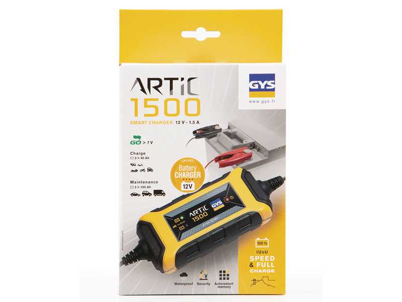 GYS artic 1500 - automatisches Ladeger&auml;t und Erhaltungsladeger&auml;t - 12V