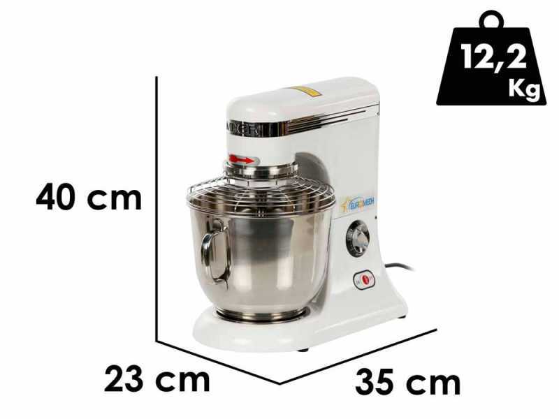 Euromech EPM 5  - R&uuml;hrmaschine - Sch&uuml;ssel aus Edelstahl - 5 l